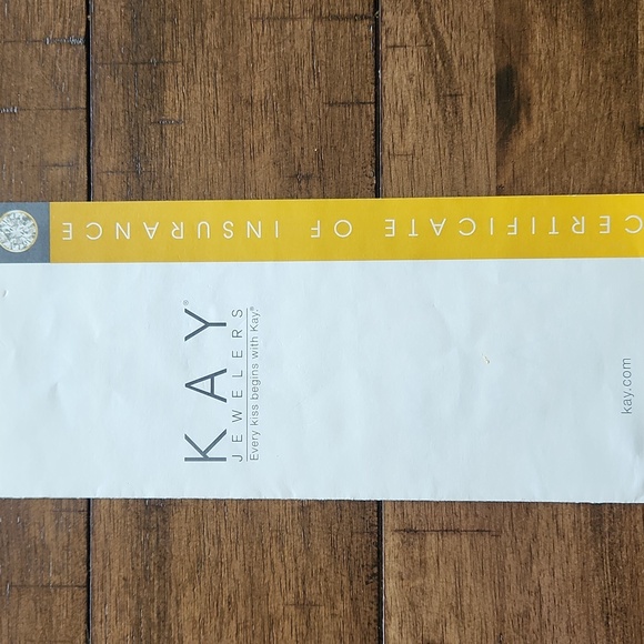 Kay Jewelers Leo Princess 14 Karat White Gold Diamond Wedding Ring And Band - Picture 8 of 10